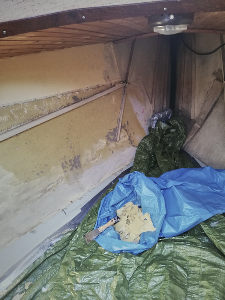 Bug Refit, die alten Teppiche müssen raus