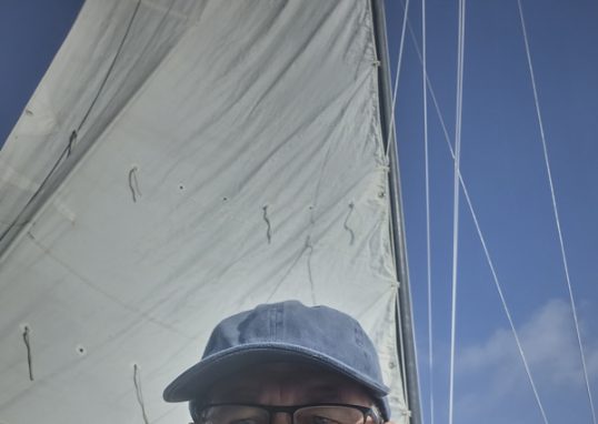 Robert endlich unter Segel