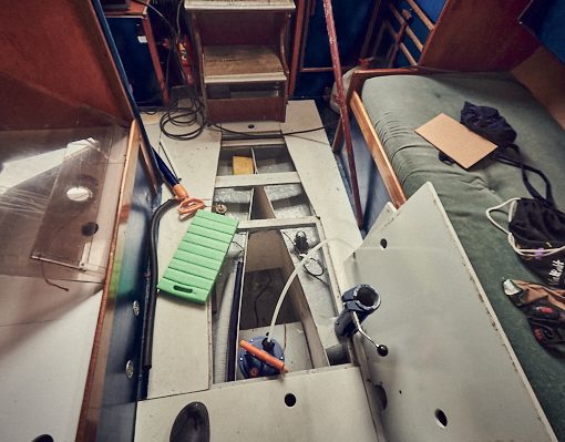 Blick in die Bilge
