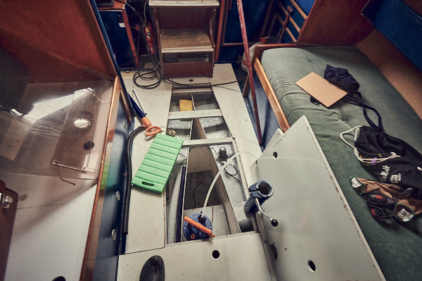 Blick in die Bilge