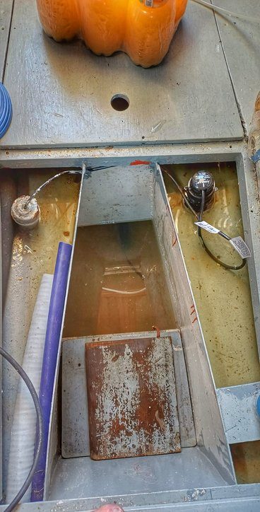 Zu viel Wasser in der Bilge.