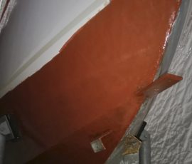 Segelboot Julia Rostschutz, die hälfte ist fertig